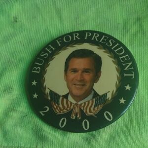 Bush for President 2000 Campaign Button
